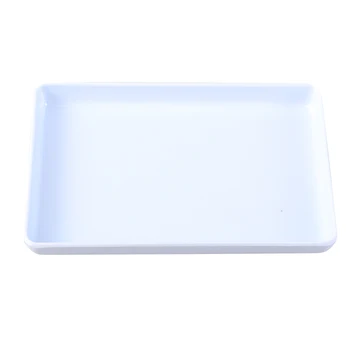 

Trinket Tray Decorative Plastic White Holder Storage Organizer Jewelry Dish Plate for Rings Bracelets Earrings Storage Boxes A3
