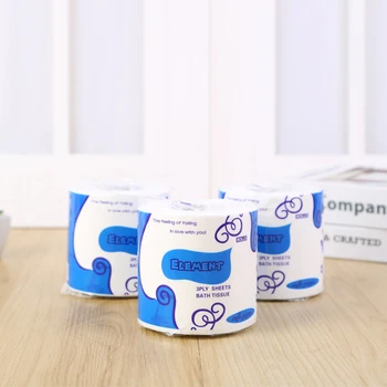 

New Design 10pcs / Bag 3 Layers White Toilet Paper Roll Disposable Replacement Paper Roll Cleaning Toilet Paper & Tissue