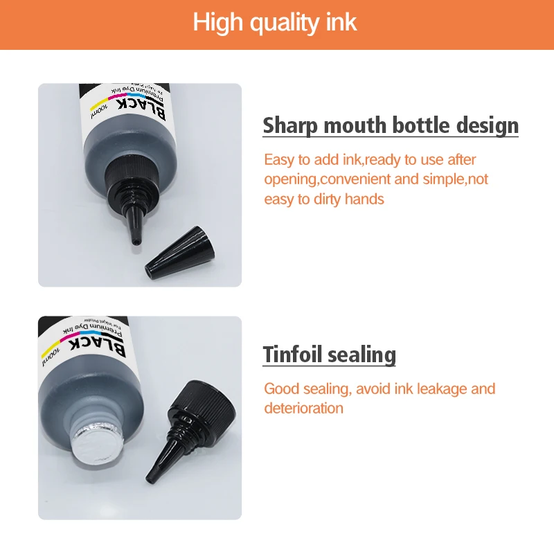 KMCYinks 100ml Refill Dye Ink Kit for HP 903 904 905 XL Ink Cartridge CISS for HP OfficeJet 6950 6956 6960 6970 Printer