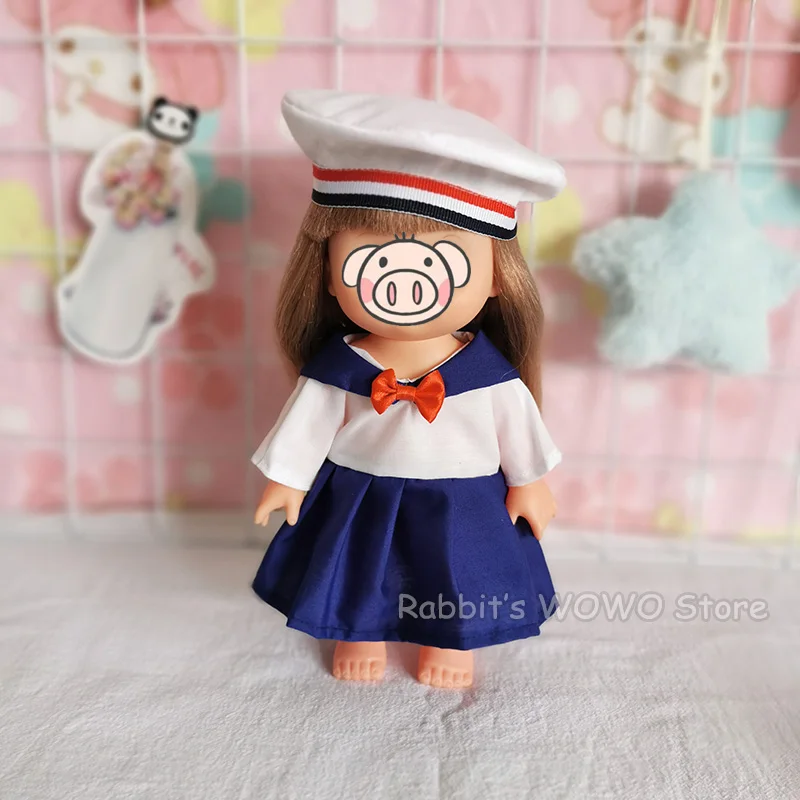 Fashion Lovely Maid Outfit Navy SuitJumpsuit for 25cm Baby Doll Clothes Accessories Fit 1/6 BJD Doll Girls Gifts 4