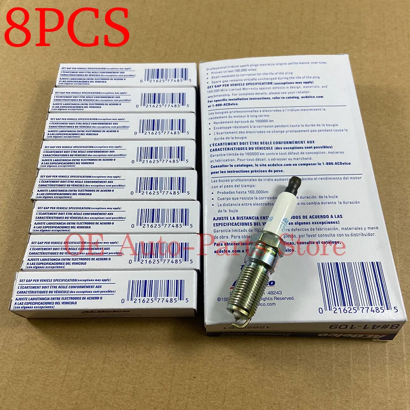 8pcs Spark Plug Ignition Iridium For Buick Lacrosse Regal Hummer H2 Gmc