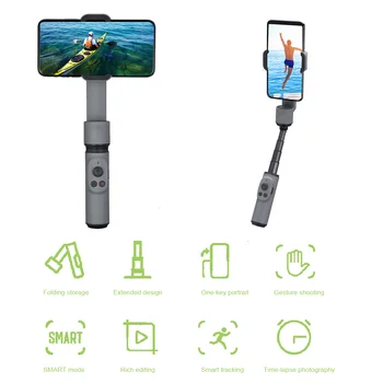 

Portable Foldable Adjustable Anti Shake Outdoor travel Photography Handheld Gimbal Stabilizer Selfie Stick Storage bag tripod