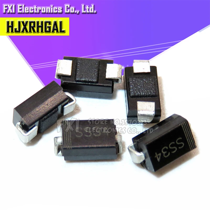 100 шт. 1N5822 smd SMA DO-214AC IN5822 диод Шоттки ss34