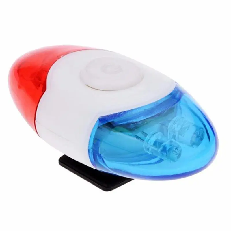 Bike Light Bicycle 4 Flashing LED 4 Sounds Police Siren Trumpet Horn Bell Bike Rear Light car Light Waterproof