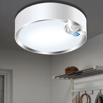 

Motion Sensor Ceiling Light 400LM 80led Ultra Bright Indoor Light Battery Stairway Hallway Laundry Basement Warehouse Daylight