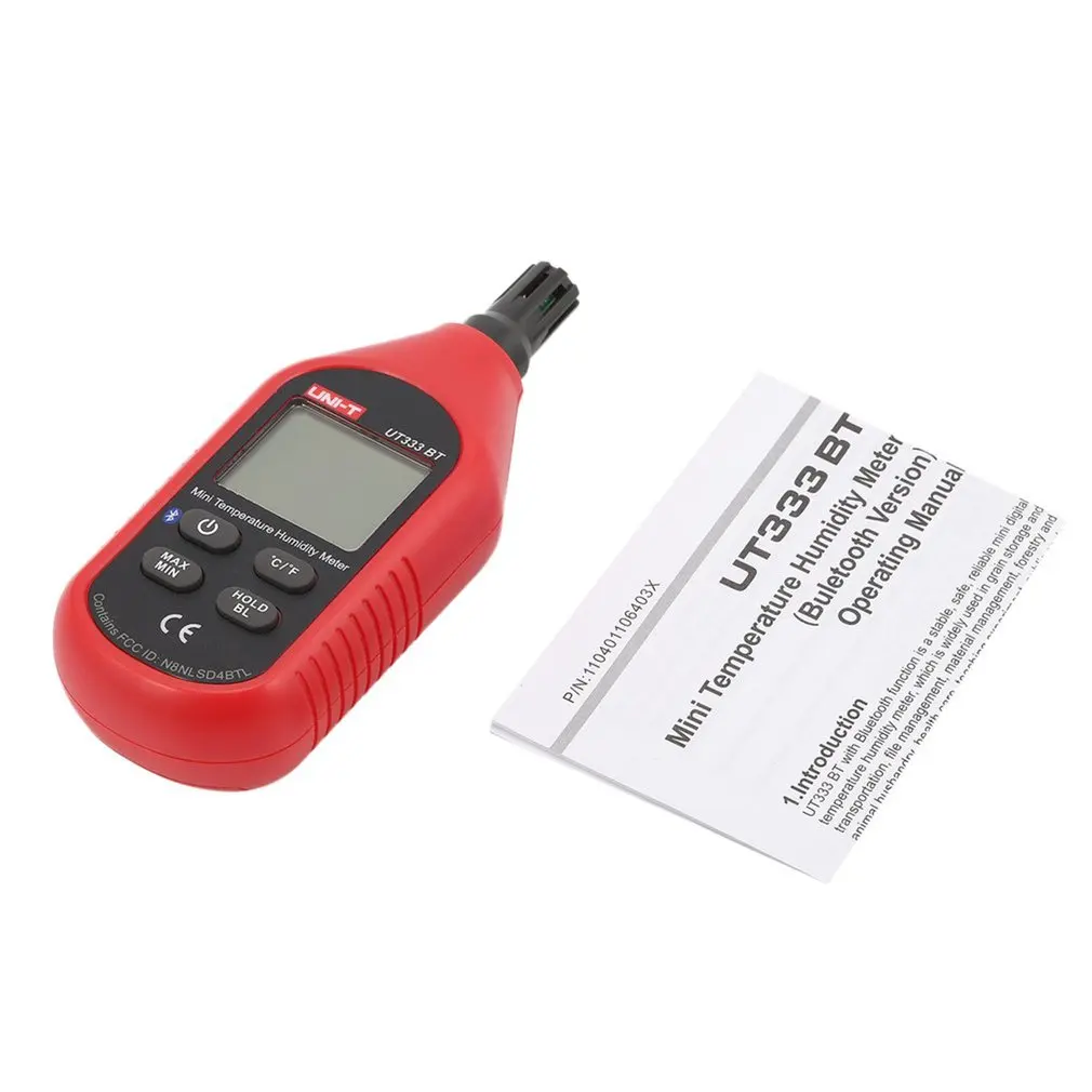 

UNI-T UT333BT Bluetooth Thermometer Hygrometer Digital LCD Air Temperature Humidity Meter Electronic Moisture Meter Measuring