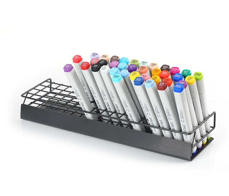 1 Pc Wooden Paint Marker Holder Crayons Marker Table Rack Stand