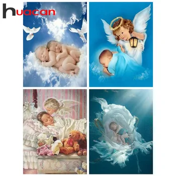 

Huacan DIY Diamond Painting Full Square Baby Picture Of Rhinestones Diamond Embroidery Child Home Decoration