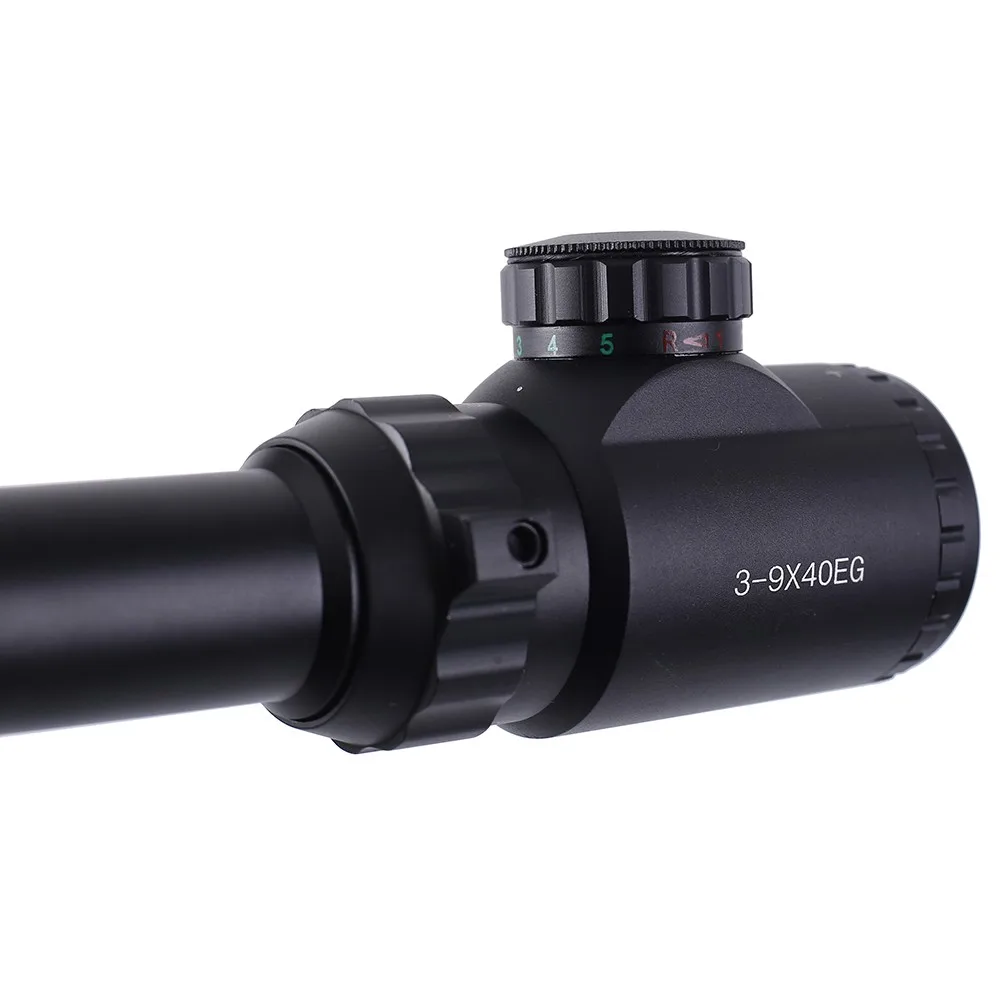 3-9x40 охотничий прицел красный зеленый точка зрения Обнаружение Регулируемый оптический прицел крепления тактическая маркировочная камера с 11 мм/20 мм кронштейном
