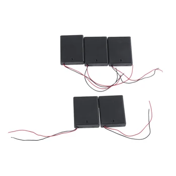 

5Pcs 4 x AAA Batteries Battery Holder Case Storage w On/Off Switch