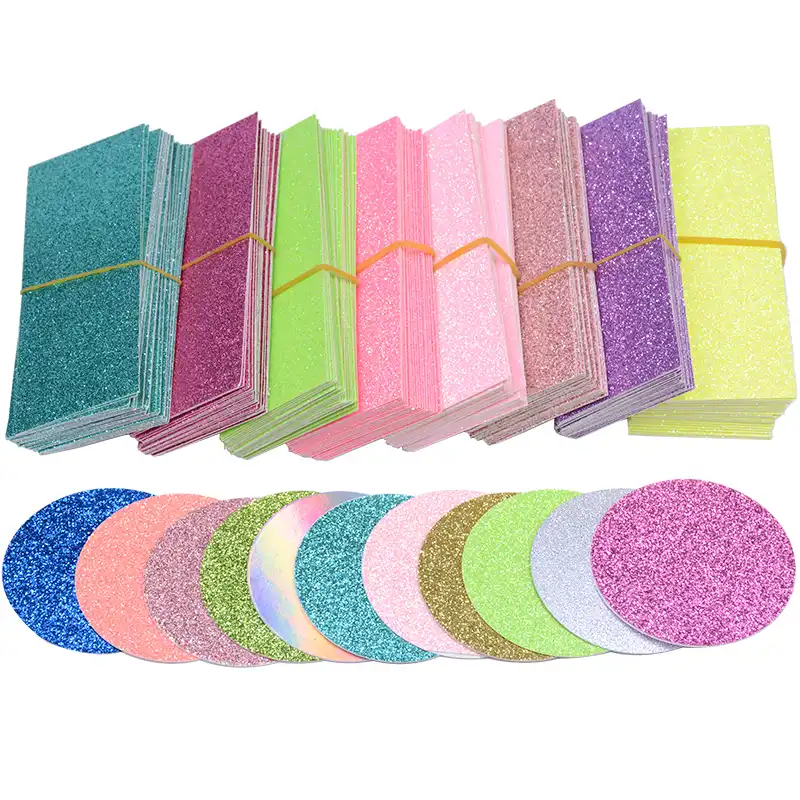 卸売グリッターの背景紙まつげピンクパープルゴールドシャイニング 