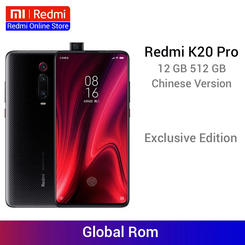Privilege Edition Xiaomi Redmi K20 Pro 12 ГБ 512 Snapdragon 855 Plus мобильный телефон 6 39 дюймов AMOLED 48 МП