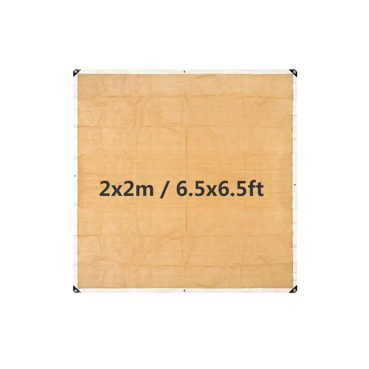 2x2m Прямоугольная HDPE 100GSM теневая сетка солнцезащитный крем анти-УФ солнцезащитный тент наружная садовая теневая сетка крышка тент для защиты от солнца - Цвет: 2x2m