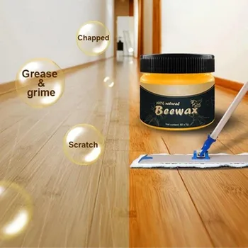 

200/20g Wood Seasoning Beewax Cleans and polishes wood floors Complete Solution Furniture Care Beewax Home Cleaning car Cleaning