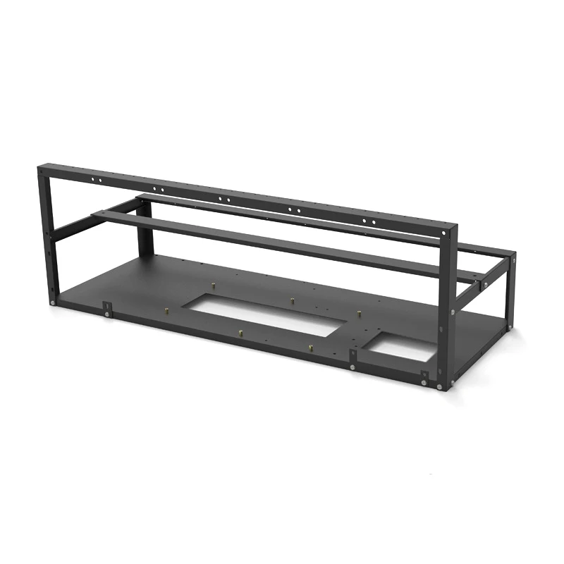 GPU Mining Rig Steel Opening Air Frame Mining,Mining Frame Rig Case Up to 6/8/12 GPU For Crypto Coin Currency Mining