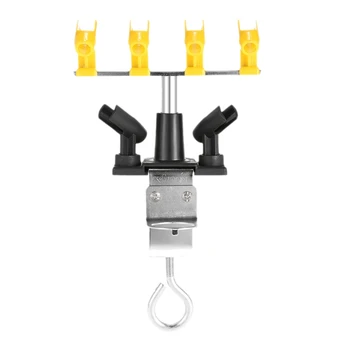 

New Professional Airbrush Holder Clamp-On Airbrush Stand Kit 6 Mount Spray Tool Tabletop Bench Station For Airbrush 360 Degree