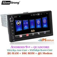 SilverStrong 2Din 4G модем Универсальный 7 дюймов Android9.0 автомобильный Радио DVD для LADA GRANTA 1Din корпус с Android gps навигация