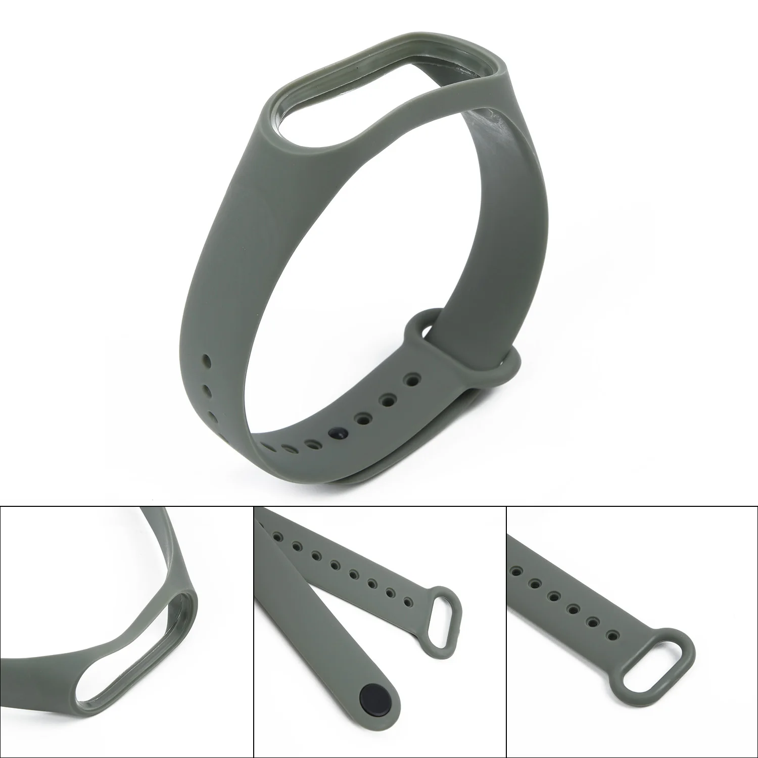 Водонепроницаемый браслет для Xiaomi Mi Band 4/3 спортивный ремешок 17*13 мм
