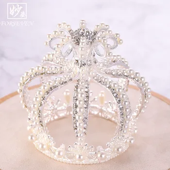 

ACRDDK Vintage Hair Jewelry Bridal Tiara Women Classic Style Crown Women Birthday Headband Wedding Hair Accessories SL