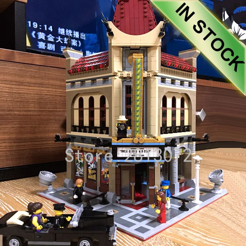 

In Stock 10232 Creator Palace Cinema 15006 2404Pcs Street View Model Building Kits Blocks Bricks Education Toys