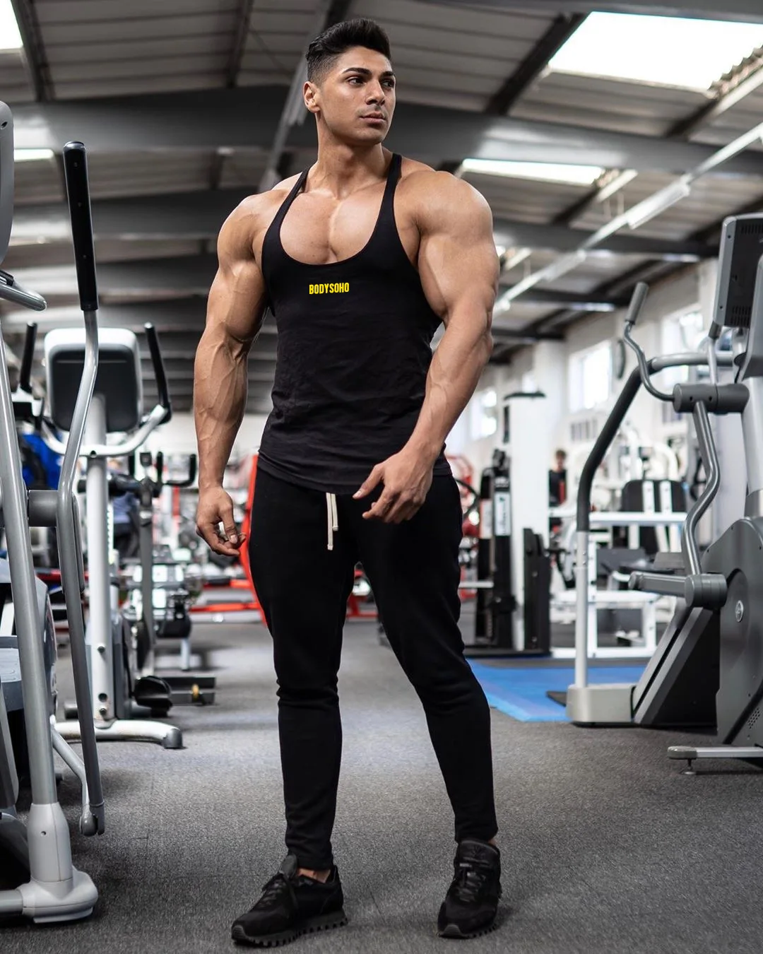 Muscle Dr. Европа и Америка братья стиль здоровая красота спортивный жилет мужской фитнес i-образный жилет Базовая рубашка жилет
