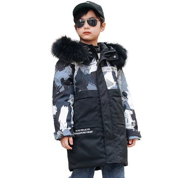 

-30 Degrees Winter Snowsuit Children camouflage coat 2020 Children's Clothing boy snow wear Kids outerwear Teenage boy Clothes