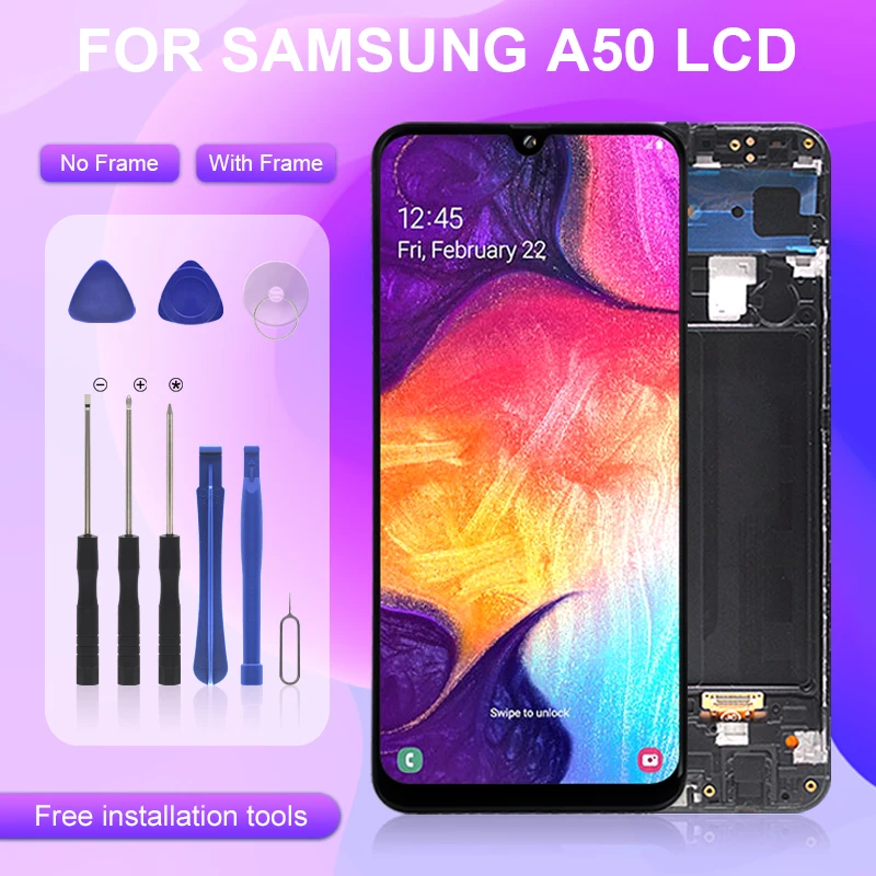 Catteny для Samsung Galaxy A50 LCD A505F A505M с сенсорной панелью дигитайзера A505 дисплей в сборе