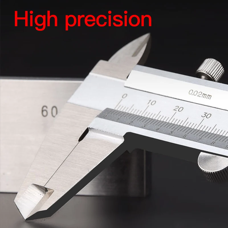 High Precision Vernier Caliper 150 200 300 500mm Stainless Steel Laser