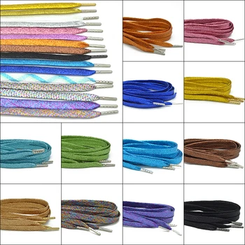 

Glitter Shoelace Metal Head Shoelaces Colorful Casual Sneakers Flat Shoes Laces Unisex Lazy Shoestrings Shoes Accessories