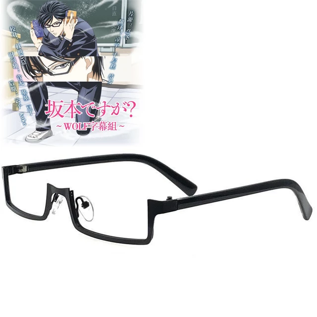 Óculos para cosplay de anime sakamoto desu ga, acessório para