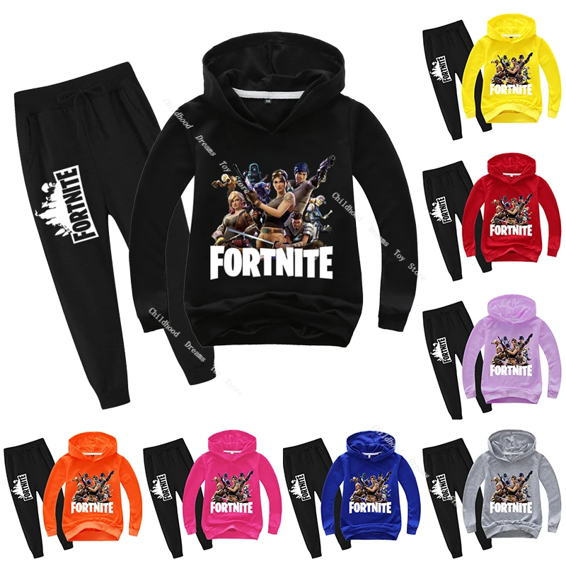 Fortnite Text Logo Boys Girls Kids Pullover Sweater Hoodie Official Merchandise 