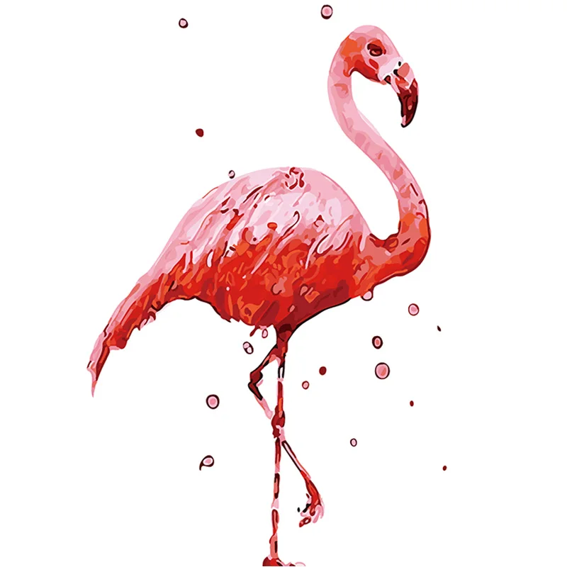 Dusk Flamingo изображения животных Цифровая краска ing по номерам масляная для взрослых