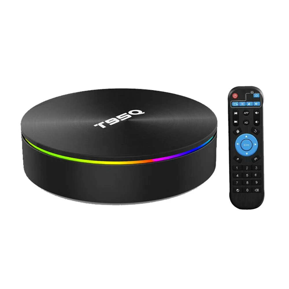 4G 32G T95Q Amlogic S905X2 Android 9,0 ТВ-приставка 4K смарт-медиаплеер 4 Гб+ 64 Гб четырехъядерный 2,4G& 5 ГГц Wifi телеприставка - Цвет: 4G 32G