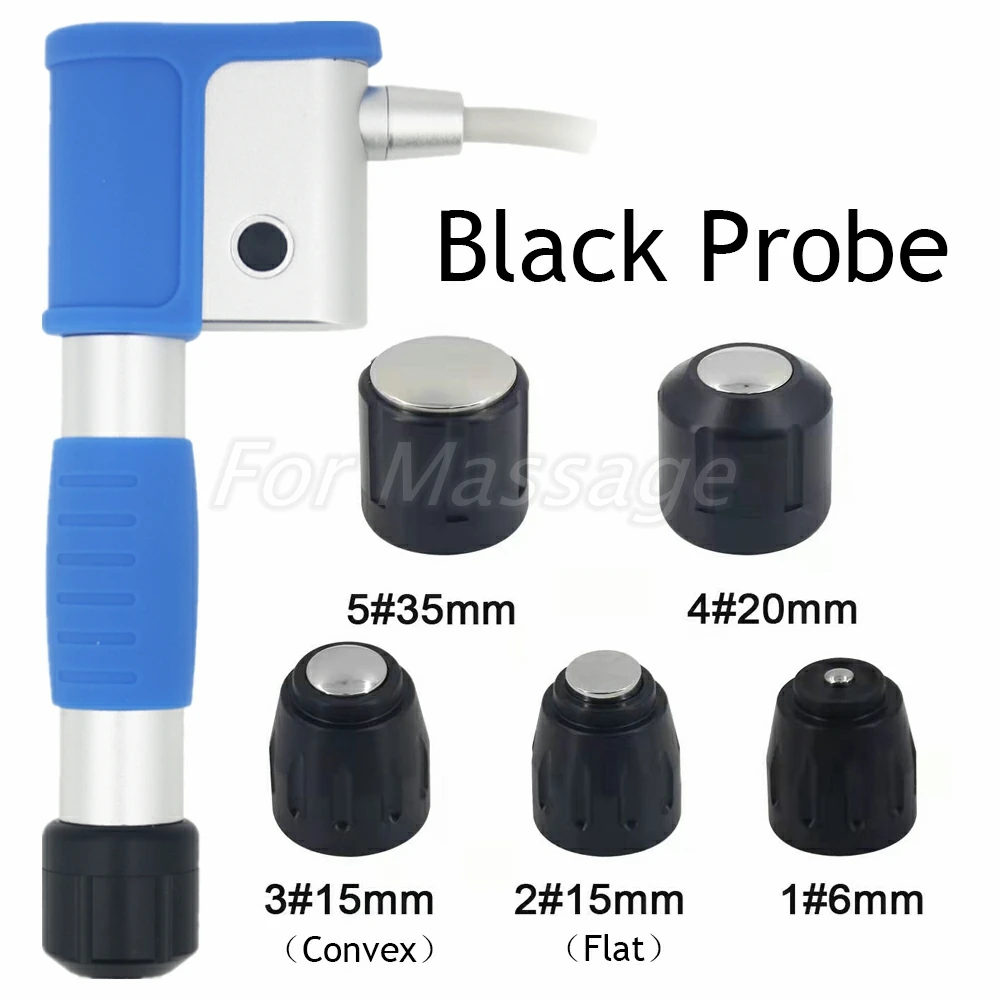 Top Quality Pneumatic Shockwave Therapy Machine  Replacement Accessories Function Heads Spare Parts Probes Shock Wave Handle 3