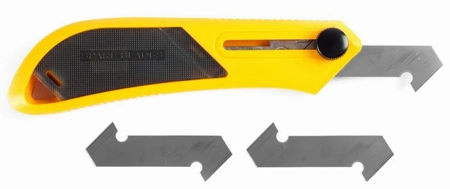 OLFA L6-AL ComfortGrip series heavy-duty cutter multi-purpose applications hole for DIY projects construction industrial