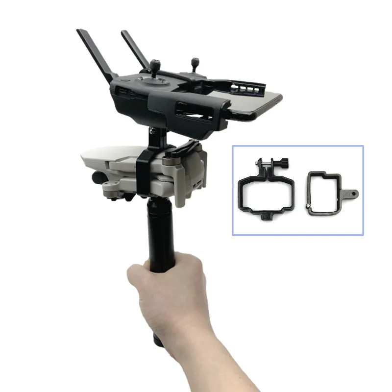 New IDC 3D Printed Mavic Mini Handheld Gimbal Stabilizer Monitor Controller Tripod Holder Bracket Clip for DJI Mavic Mini Accessories 