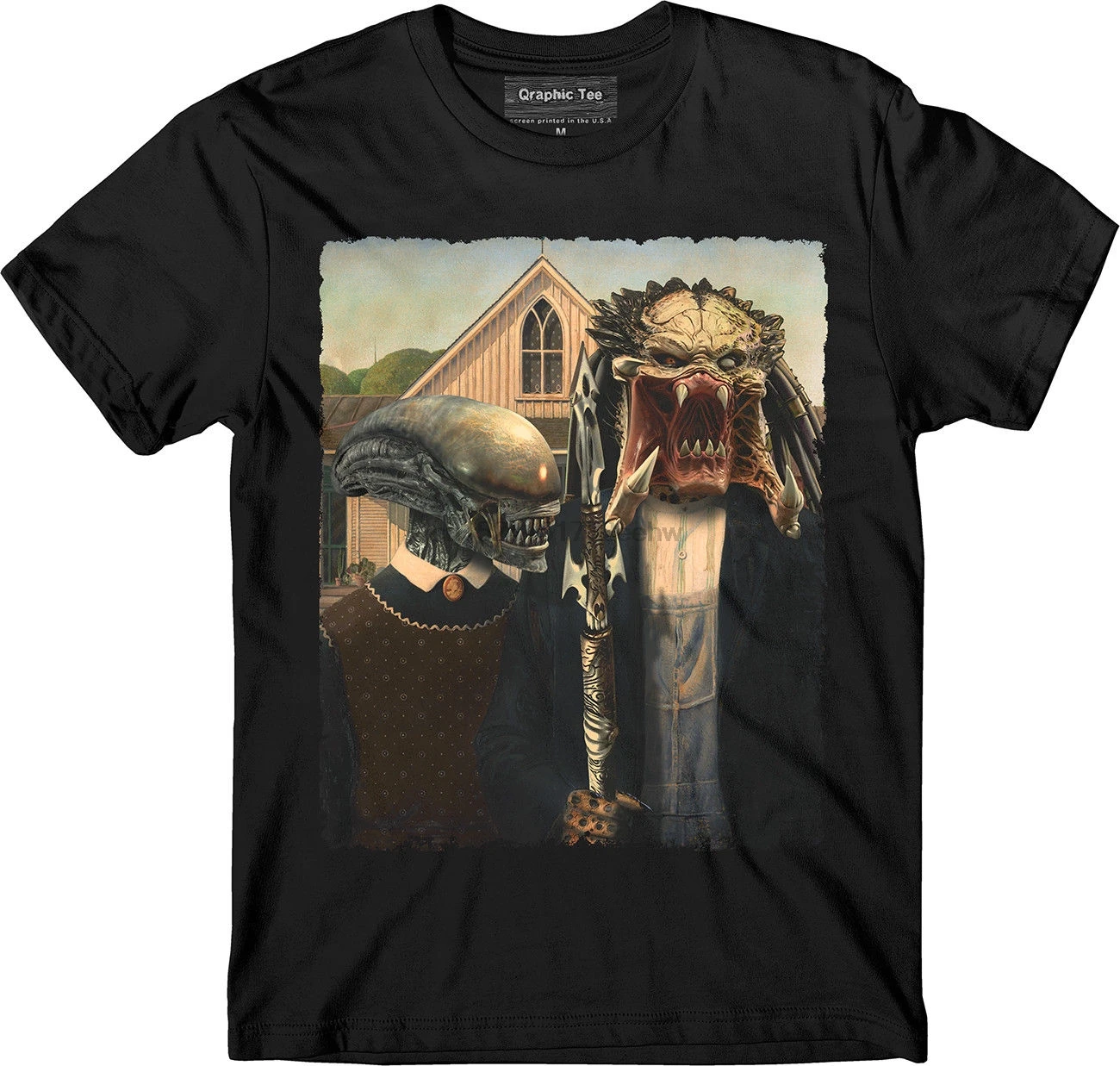 

Xenomorph T Shirt Predator T Shirt American Gothic Alien Covenant Halloween Basic Models 019386