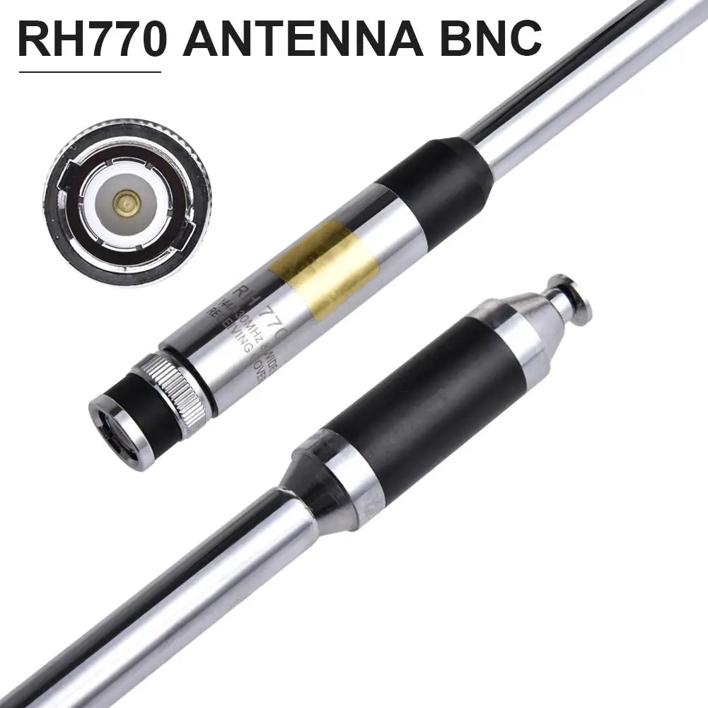 RH770 Антенна BNC рация антенна 144/430 МГц 3 0/5.5dBi 20 Вт телескопическая HT/сканер|Запчасти