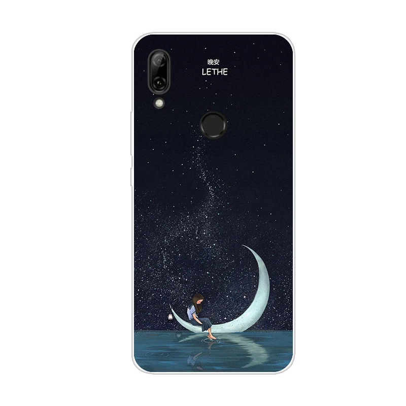 Huawei P Smart Z силиконовый чехол ТПУ чехол мультфильм телефон чехол для huawei P Smart Z PSmart SmartZ PSmartZ мягкий 6,59 дюймов - Цвет: Флуоресцентный зеленый