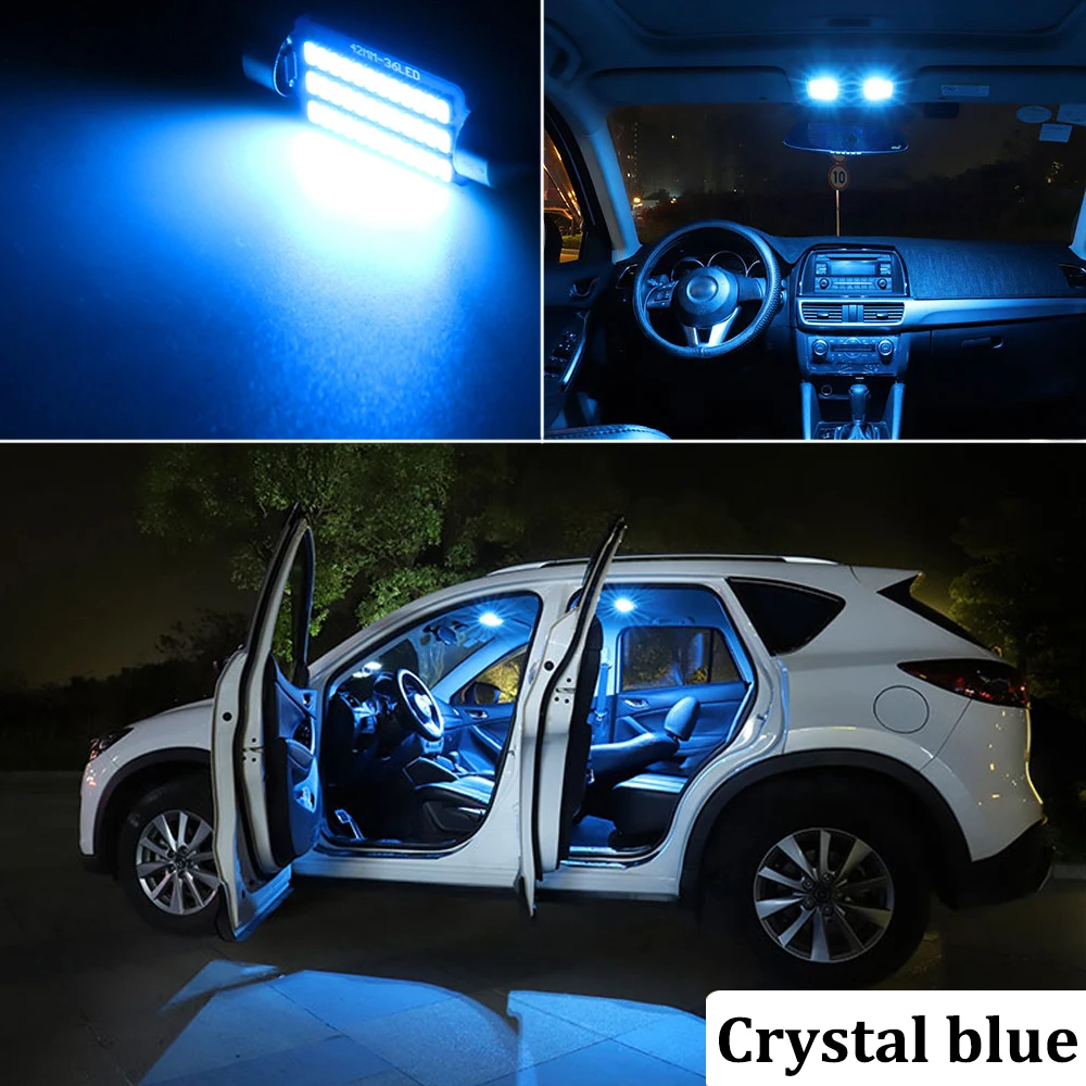 28pc Ice Blue for Mercedes Benz S class W220 LED Interior Light Kit 1999-2005 