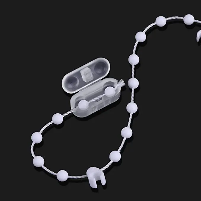 30 Pack Replacement Vertical Roman Roller Blind Ball Chain Cord Connector Clips (Transparent) 5