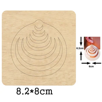 

Sexy Hollow Big Circle Dangler Earrings Cutting Dies Wooden Dies Suitable for Common Die Cutting Machines on the Market 2020 New