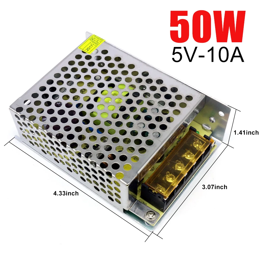 Освещение Трансформатор переменного тока 110 V 220 DC/DC 5V Питание адаптер 4A 5A 10A 60A 70A 80A
