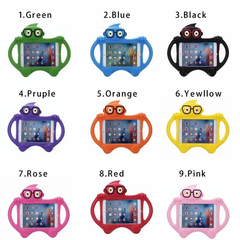 

Case For iPad mini 1 2 3 4 Non-toxic EVA handgrip stand Shock Proof EVA full body Cover Kids Silicone Para Shell Coque 7.9 inch