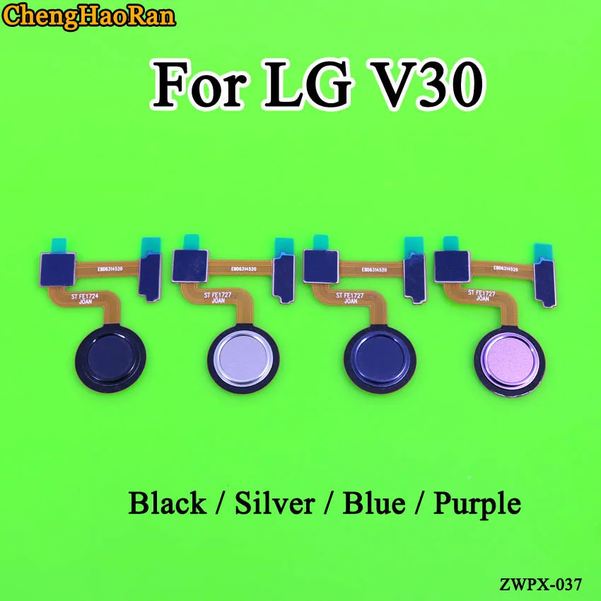 ChengHaoRan 1 шт. для LG V30 V30+ дактилоскопический сканер сенсор Главная Кнопка Разъем гибкий кабель отпечаток пальца гибкое заменяемое
