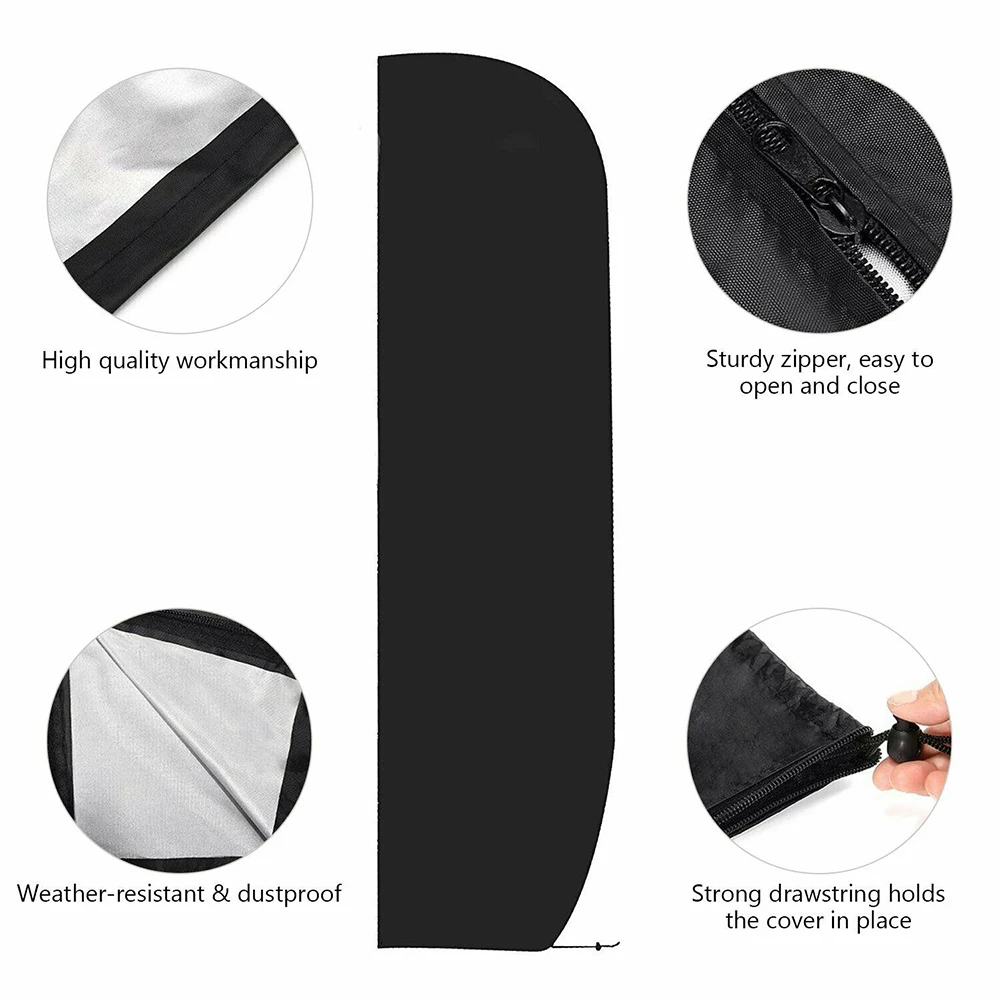 Outdoor Garden Banana Umbrella Cover Waterproof PC Oxford Cloth Patio Cantilever Parasol Shade Rain Cover Accessories 265cm*70cm