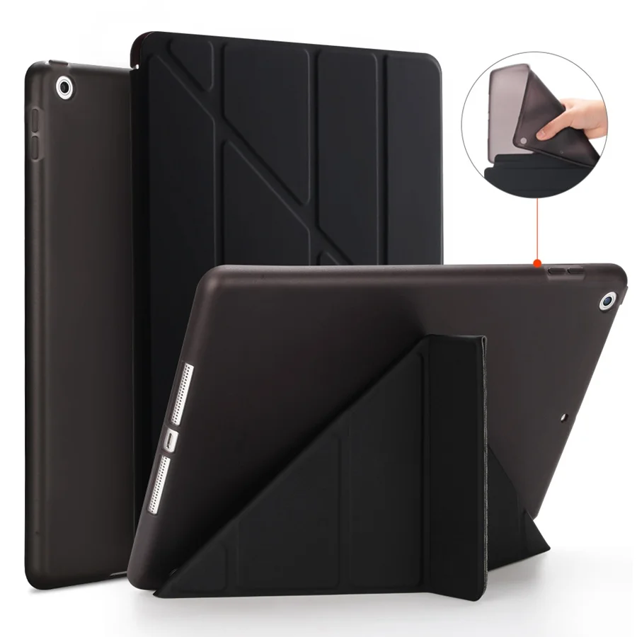 Флип-кожаный чехол для Apple iPad 10,2 смарт-чехол-подставка для iPad 7 7th A2200 A2198 A2232 Мягкий силиконовый чехол для планшета+ ручка-пленка