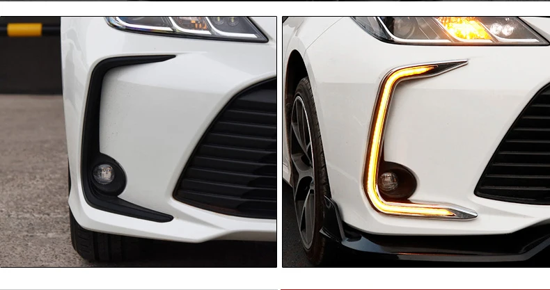 Чехол для Toyota Corolla реле сигнала поворота автомобиля DRL 12 в светодиодный Toyota Corolla дневной ходовой светильник противотуманная фара