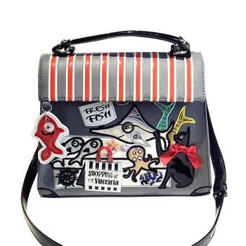 

Women Fashion Pu Leather Handbags Fashion Female Cartoon Messenger Bags High Quality Ladies Purse Shoulder Bag Casual Tote Bags