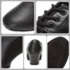 SWDZM Latin Dance Shoes Men Modern Tango Salsa Leather Ballroom Shoes Square Heels Adults Children Boys Party Dance Shoes sport 3